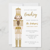 INVITATION GOLD NOËL NUTCRACKER FÊTE DE FÊTE NUTCRACKER (Devant)