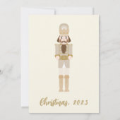 INVITATION GOLD NOËL NUTCRACKER FÊTE DE FÊTE NUTCRACKER (Dos)