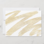 Invitation Gold Noir moderne 4 Photos Lettré à la main (Dos)