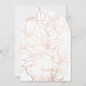 Invitation Gold Nous faisons encore Vow Renouvellement 50e Ma (Dos)