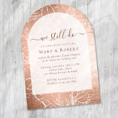 Invitation Gold Nous faisons encore Vow Renouvellement 50e Ma