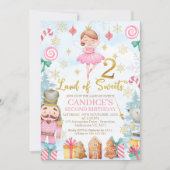 Invitation Gold Number Nutcracker Land of Sweets 2e anniversa (Devant)