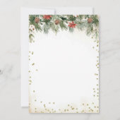 Invitation Gold Oh What Fun Christmas Cocktail Fête de Noël (Dos)