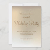 Invitation Gold ombre affaires vacances d'entreprise (Devant)