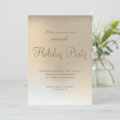 Invitation Gold ombre affaires vacances d'entreprise (Debout devant)