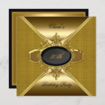 Invitation Gold On Gold Black 50th Birthday Party 3<br><div class="desc">Gold Black Invitation 30th 50th 40th Birthday Party Elegant. Zizzago a créé ce design Copyright Ce style design est protégé par le droit d'auteur © Contenu et dessins © 2000-2012 Zizzago™ (Marque de commerce) et ses concédants de licence</div>