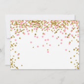 Invitation Gold One Parties scintillant Rose Girl photo premi (Dos)