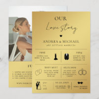 Gold Our Love Story Mariage photo