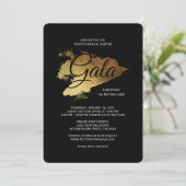 Invitation Gold Paint Modern Art Gala (Debout devant)