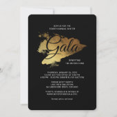 Invitation Gold Paint Modern Art Gala (Devant)
