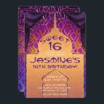 Invitation Gold Palace Arabian Nights 16 Anniversaire<br><div class="desc">personnaliser pour tout événement</div>