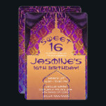 Invitation Gold Palace Arabian Nights Sweet 16 Anniversaire<br><div class="desc">personnaliser pour tout événement</div>