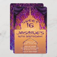 Gold Palace Arabian Nights Sweet 16 Anniversaire