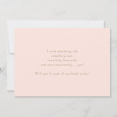 Invitation Gold Parisian Bow Will You Be My Sister Of Honor (Dos)