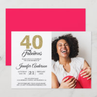 Gold Parties scintillant 40 Fabuleux Anniversaire