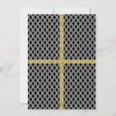 Invitation Gold Parties scintillant 50 Fabuleux | Fête du 50e (Dos)