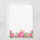 Invitation Gold Parties scintillant 50e anniversaire Floral r (Dos)