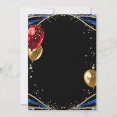 Invitation Gold Parties scintillant Agate 65e anniversaire (Dos)