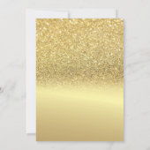 Invitation Gold Parties scintillant Bokeh, Christmas Balls Co (Dos)