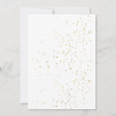 Invitation Gold Parties scintillant Bourgogne Dahlia Rose Flo (Dos)