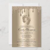 Invitation Gold Parties scintillant Drift Luxury Metallic Bab (Devant)