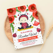 Invitation Gold Parties scintillant I Ladybug Aquarelle Premi