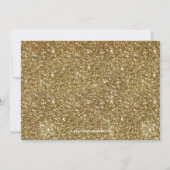 Invitation Gold Parties scintillant-look ruban Bow photo grad (Dos)