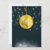 Invitation Gold Parties scintillant Retro les années 70 Disco (Dos)