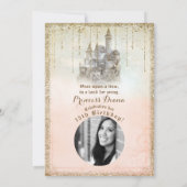 Invitation Gold Parties scintillant Storybook Castle Sweet 16 (Dos)