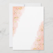 Invitation Gold Parties scintillant Unicorn Rainbow fête d'an (Dos)