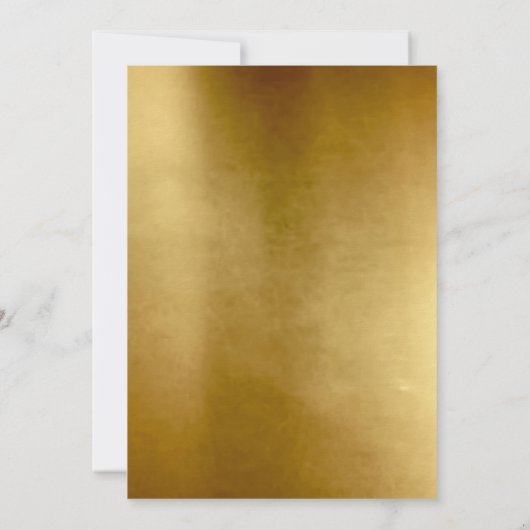 Invitation Gold photo collage luxe anniversaire (Dos)