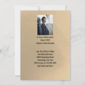 Invitation Gold Photo Doctorat (Dos)