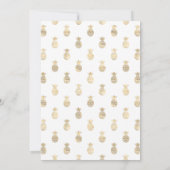 Invitation Gold Pineapple Graduation Party (Dos)