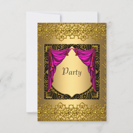 Invitation Gold Pink (Devant)