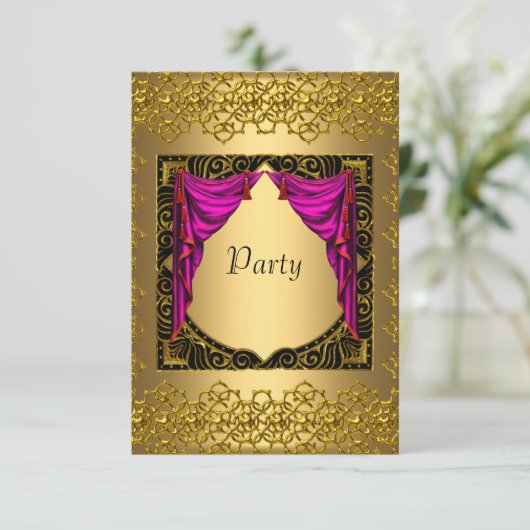 Invitation Gold Pink (Debout devant)
