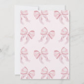 Invitation Gold Pink Bow n'est-elle pas magnifique 1er annive (Dos)