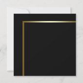 Invitation Gold Poinsettia Black Gold (Dos)