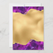 Invitation Gold Purple 70e anniversaire (Dos)