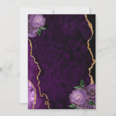 Invitation Gold Purple Agate 90e anniversaire (Dos)