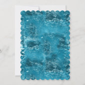 Invitation Gold Purple Aqua Sparkle Glitzy Mermaid Anniversai (Dos)