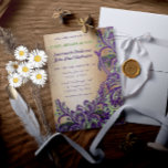 Invitation Gold Purple Vert Vintage Peacock Paisley Mariage<br><div class="desc">Purple Gold et vert Vintage Peacock Paisley Mariage Vintage Paisley Mariage Collection. Purple Gold et vert Vintage Peacock Paisley Mariage Vintage Paisley Mariage Collection. Mehndi Indian Paisley Peacock Elegant Green Pink Yellow Gold et bleu Vintage Paisley Peacock Invitations de mariage Motif ou également parfait pour l'Art déco Art Nouveau Roaring...</div>