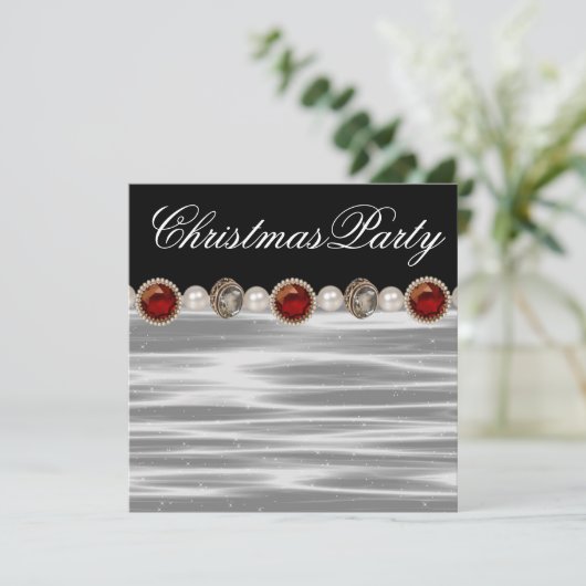 Invitation Gold Red Black White (Debout devant)