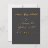 Invitation Gold & Red Christmas Party (Dos)