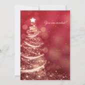 Invitation Gold Red Christmas Winter Onederland 1st Birthday (Dos)