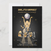 Invitation Gold Retro Let's Get Groovy 60th Birthday Party (Devant)