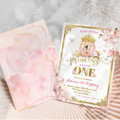 Invitation Gold Rose African Princess Carriage Premier annive