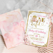 Invitation Gold rose Blonde Princesse Onederday