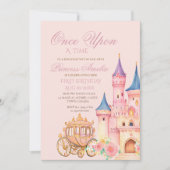Invitation Gold rose Princess Fairytale Anniversaire (Devant)
