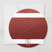 Invitation Gold Round Football (Dos)