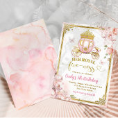 Invitation Gold Royal Fiveness Princess Carrie Anniversaire